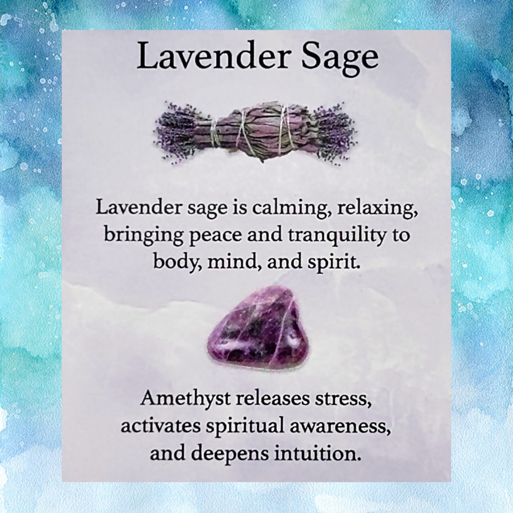 Lavender Sage w/ Amethyst