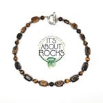 Sir Charles Tiger's Eye with Pyrite Necklace