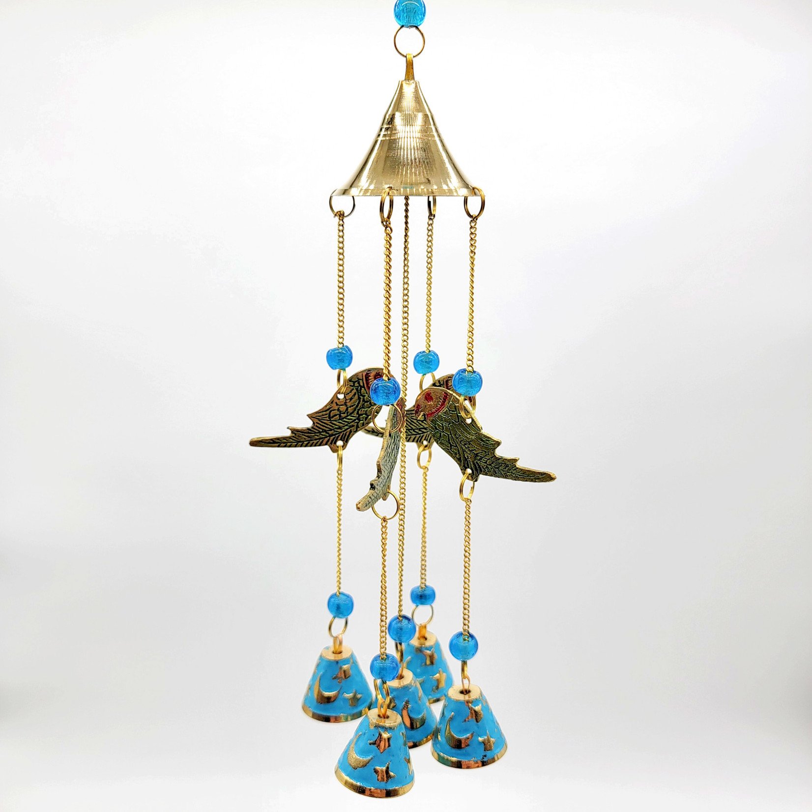 Parrot Brass Windchime 14"