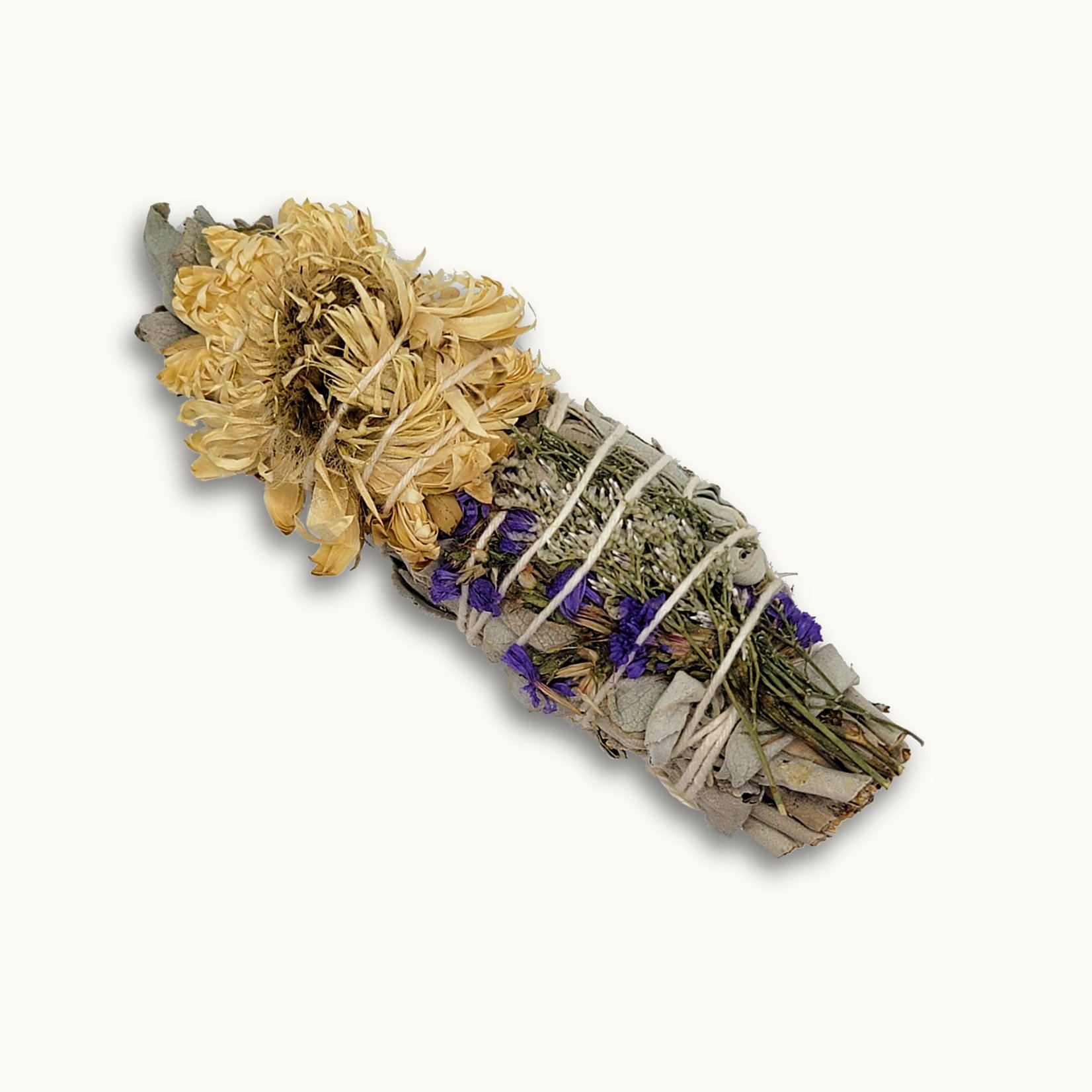 White Sage Torch w/ Wildflowers