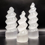 Selenite Large Spiral Towers 7"