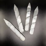 Selenite Spiral Wand