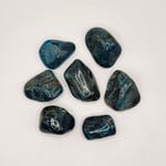 Tumbled Blue Apatite, 1 to 3 inches