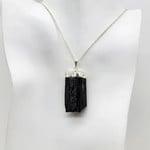 Raw Black Tourmaline Pendant