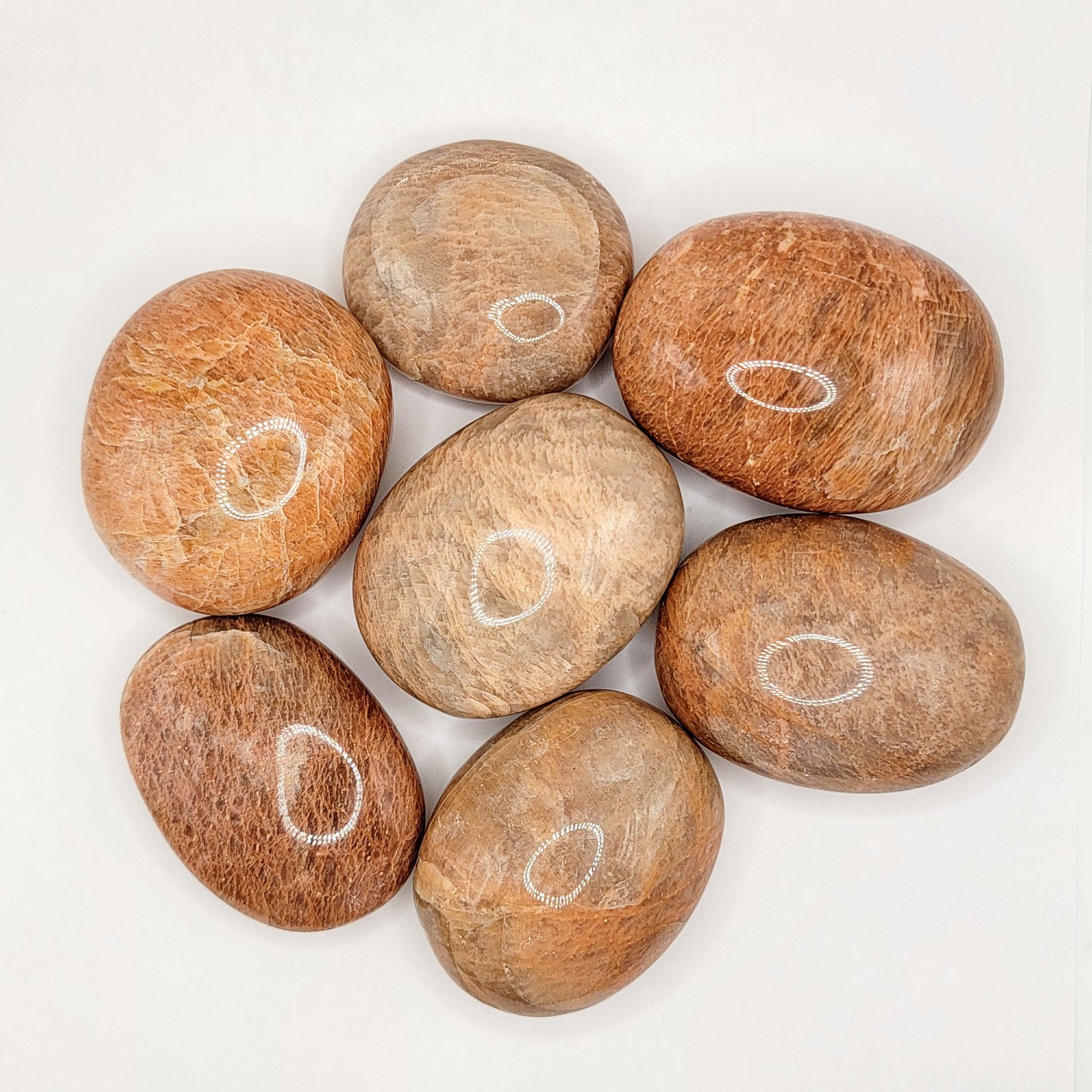 Peach Moonstone Gallets, 3 sizes