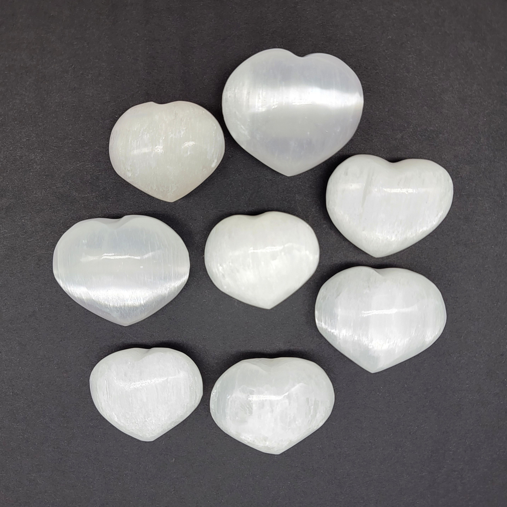 Selenite hearts