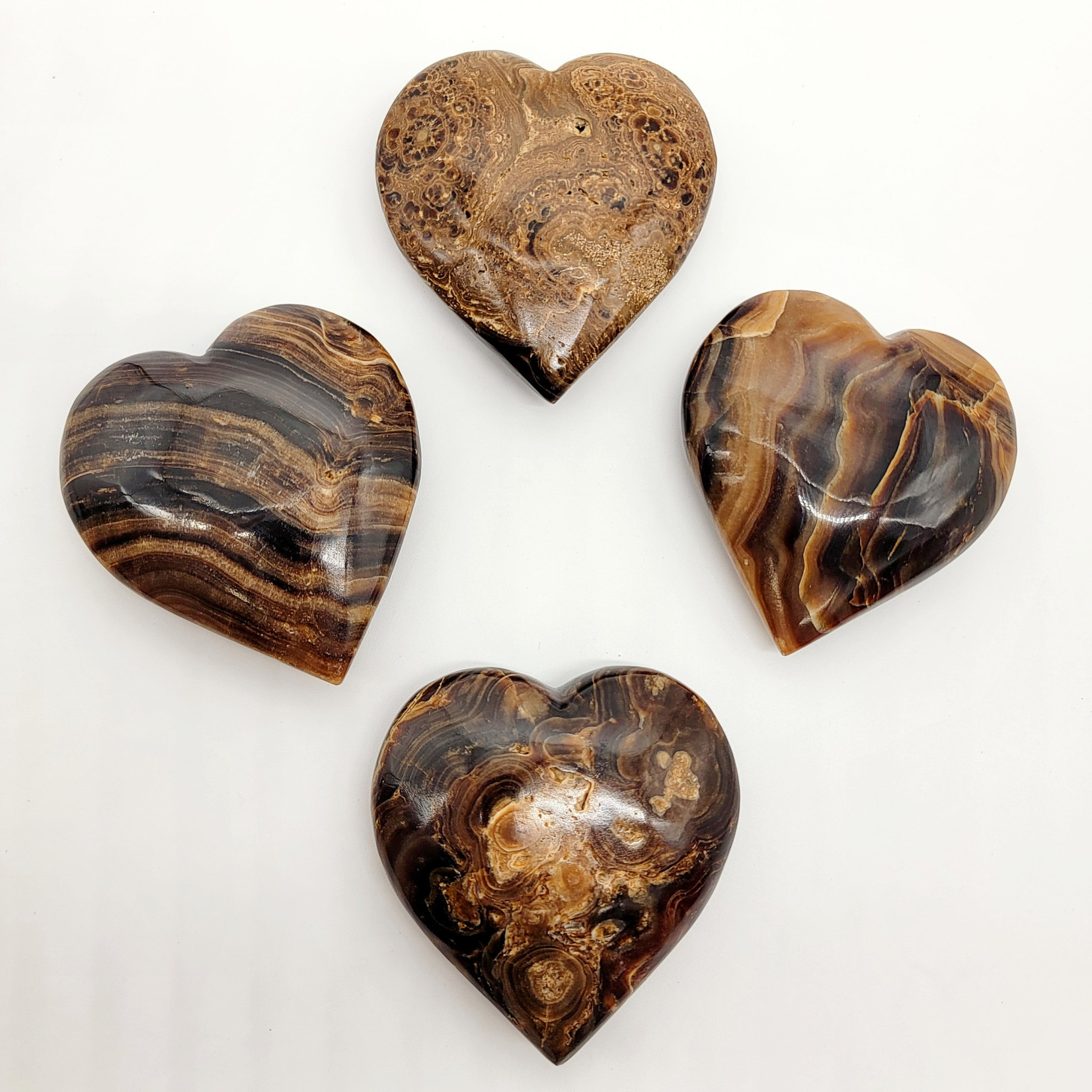 Chocolate Calcite Hearts