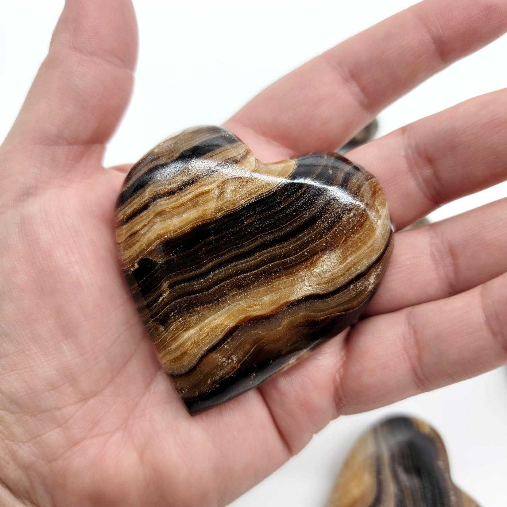 Chocolate Calcite Hearts
