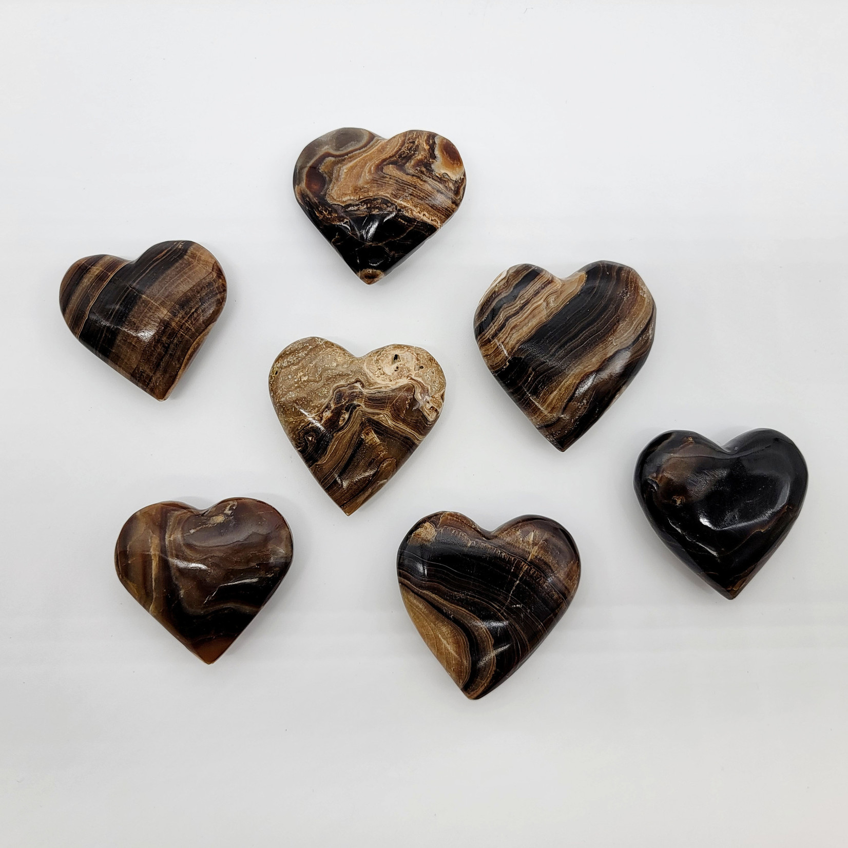 Chocolate Calcite Hearts
