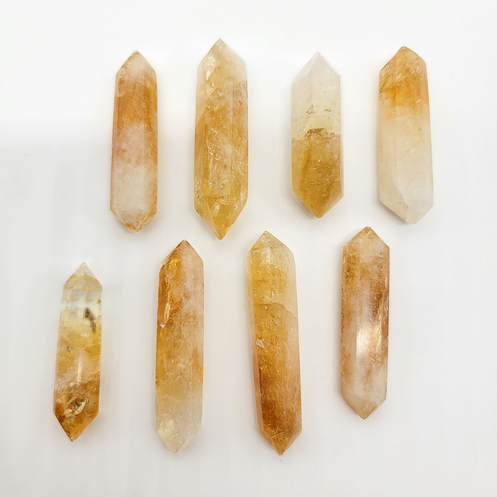 Small Double Terminated Citrine points