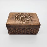 Celtic Knot Pentagram Wooden Box 4x6"