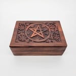 Wooden Pentagram Box 4"x6"