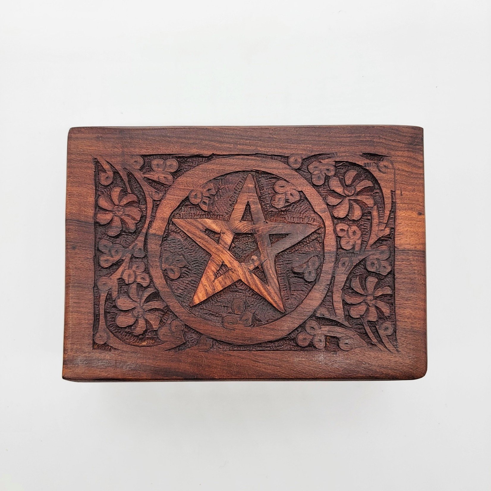 Wooden Pentagram Box 4"x6"