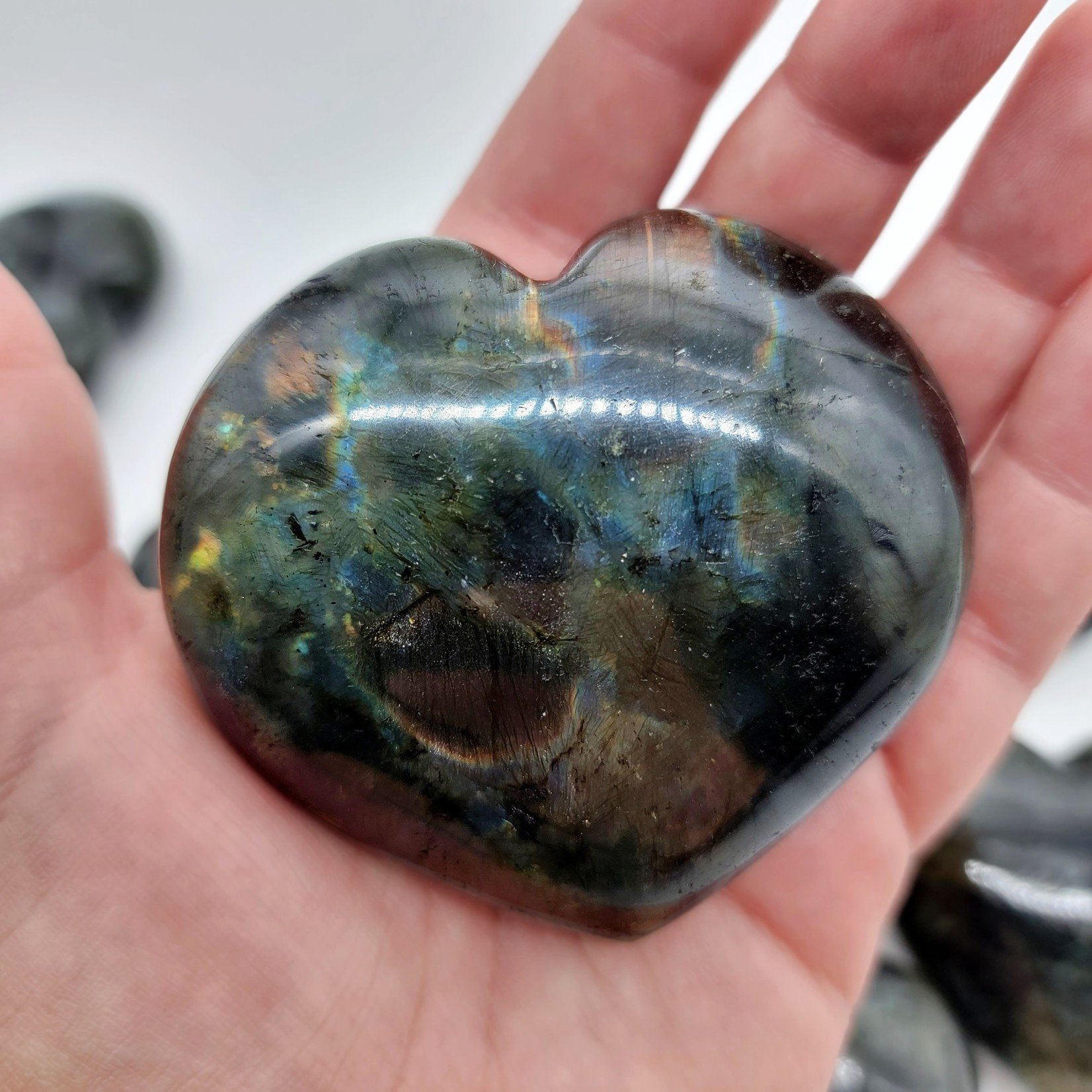 Labradorite Heart, Med.