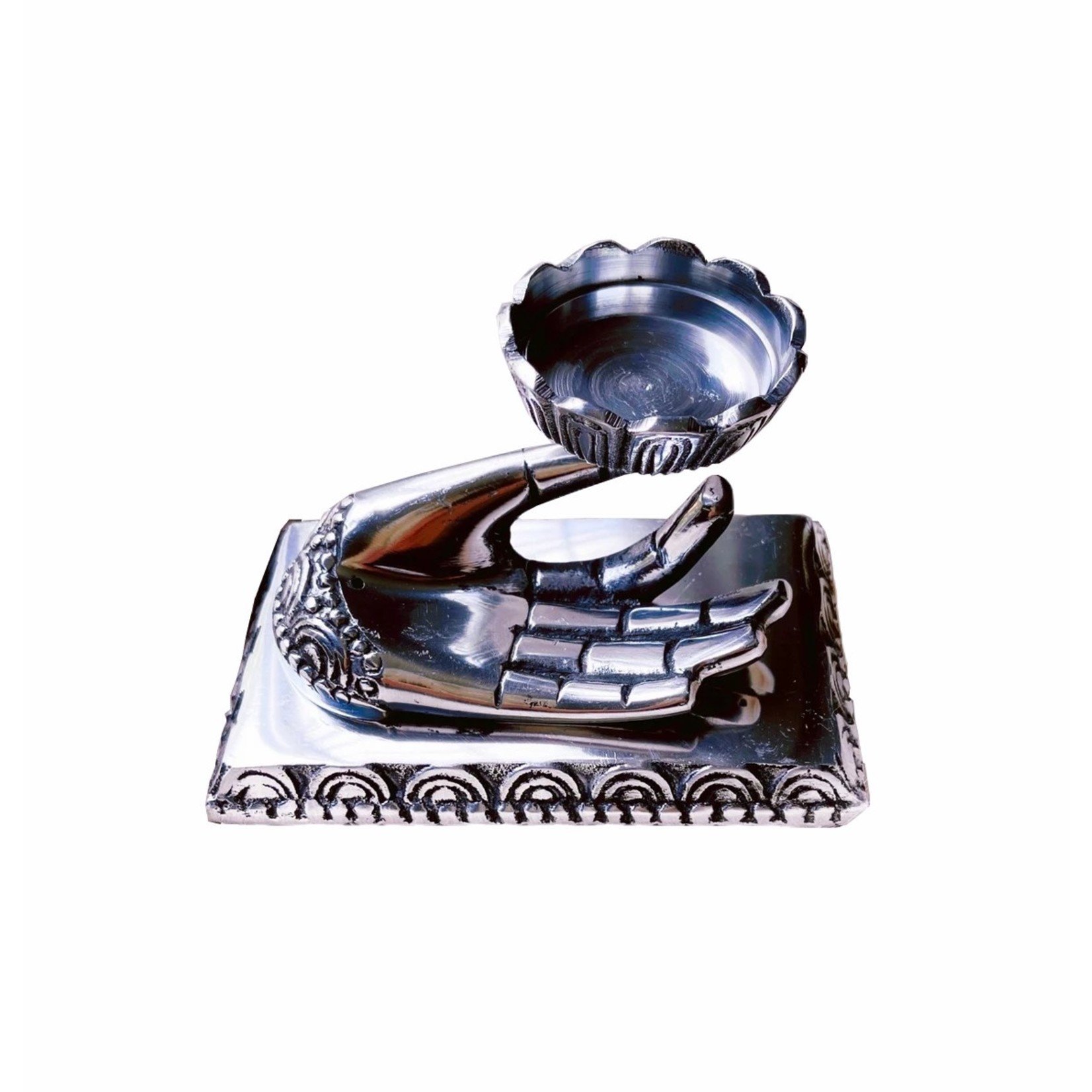 Hand of Compassion Metal Burner