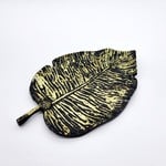 Golden Metal Leaf Incense Smudge Burner