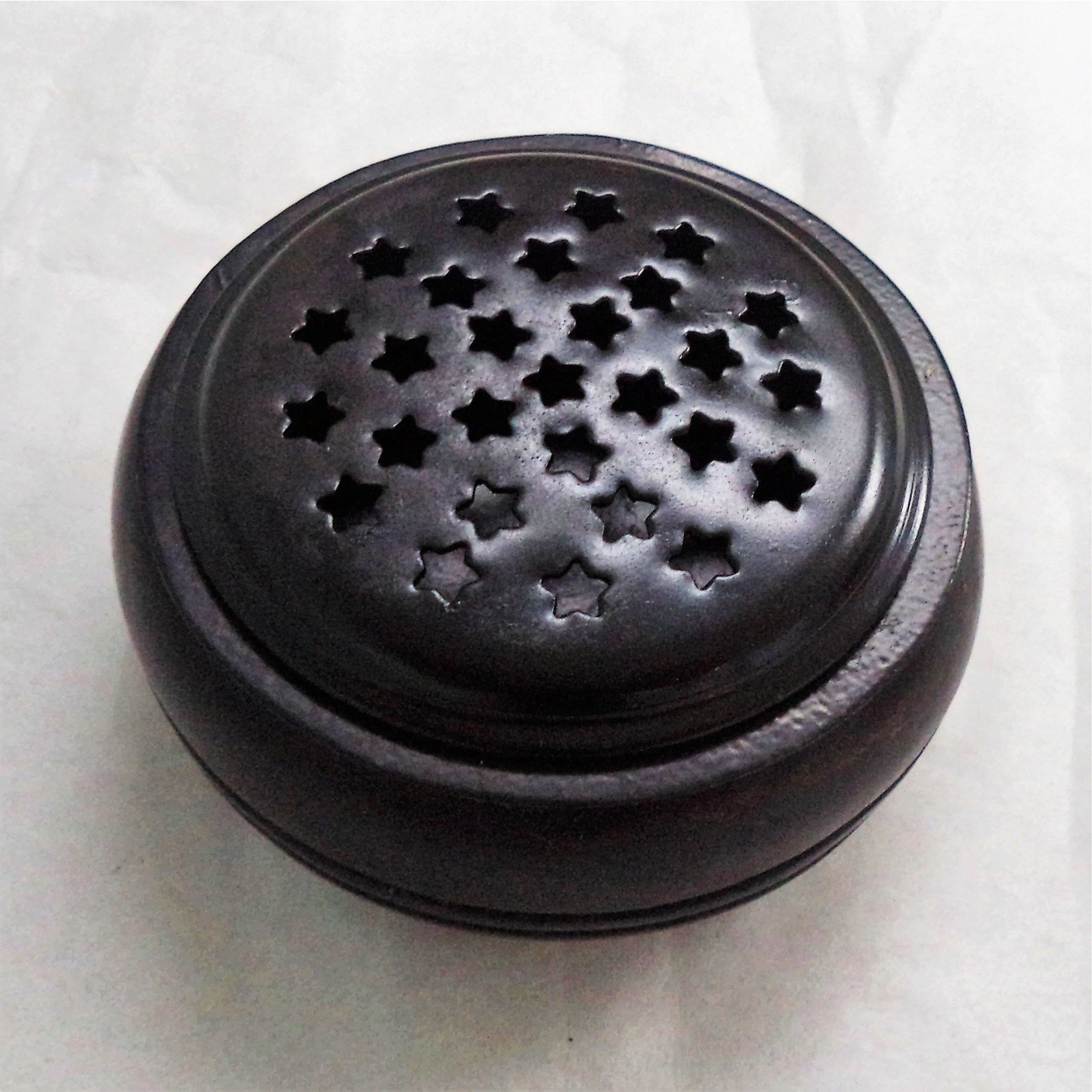 Wooden Metal Screen Charcoal Burner 3"