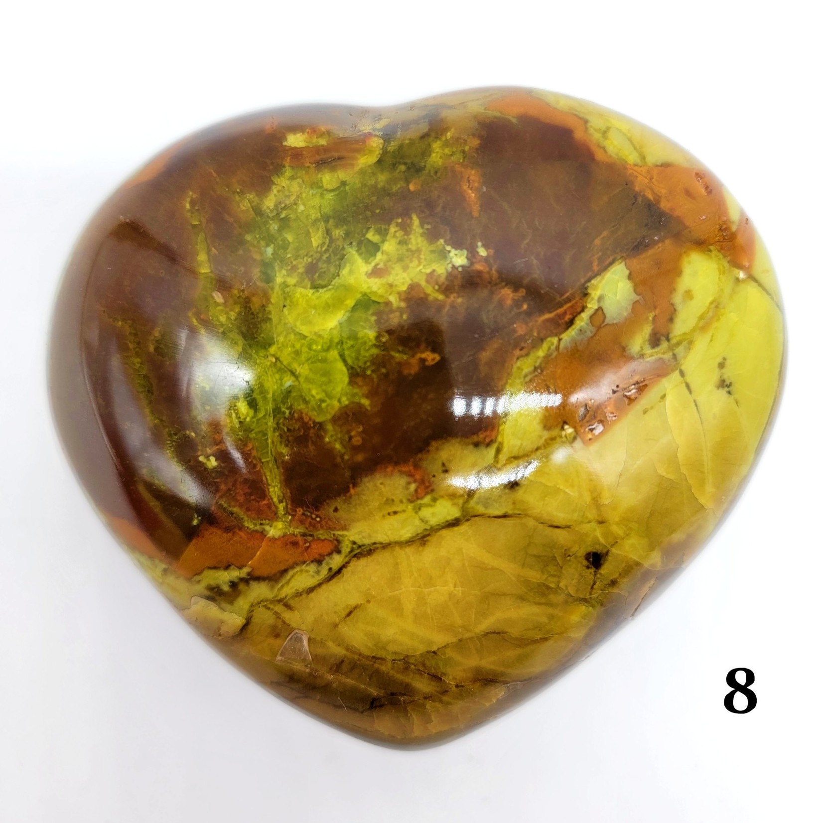 Large Green Opal Hearts