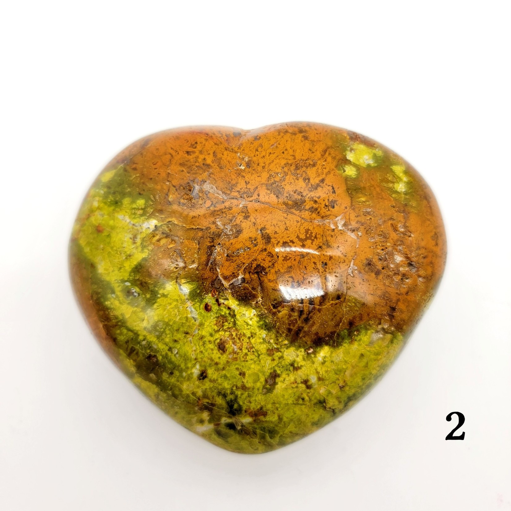 Large Green Opal Hearts