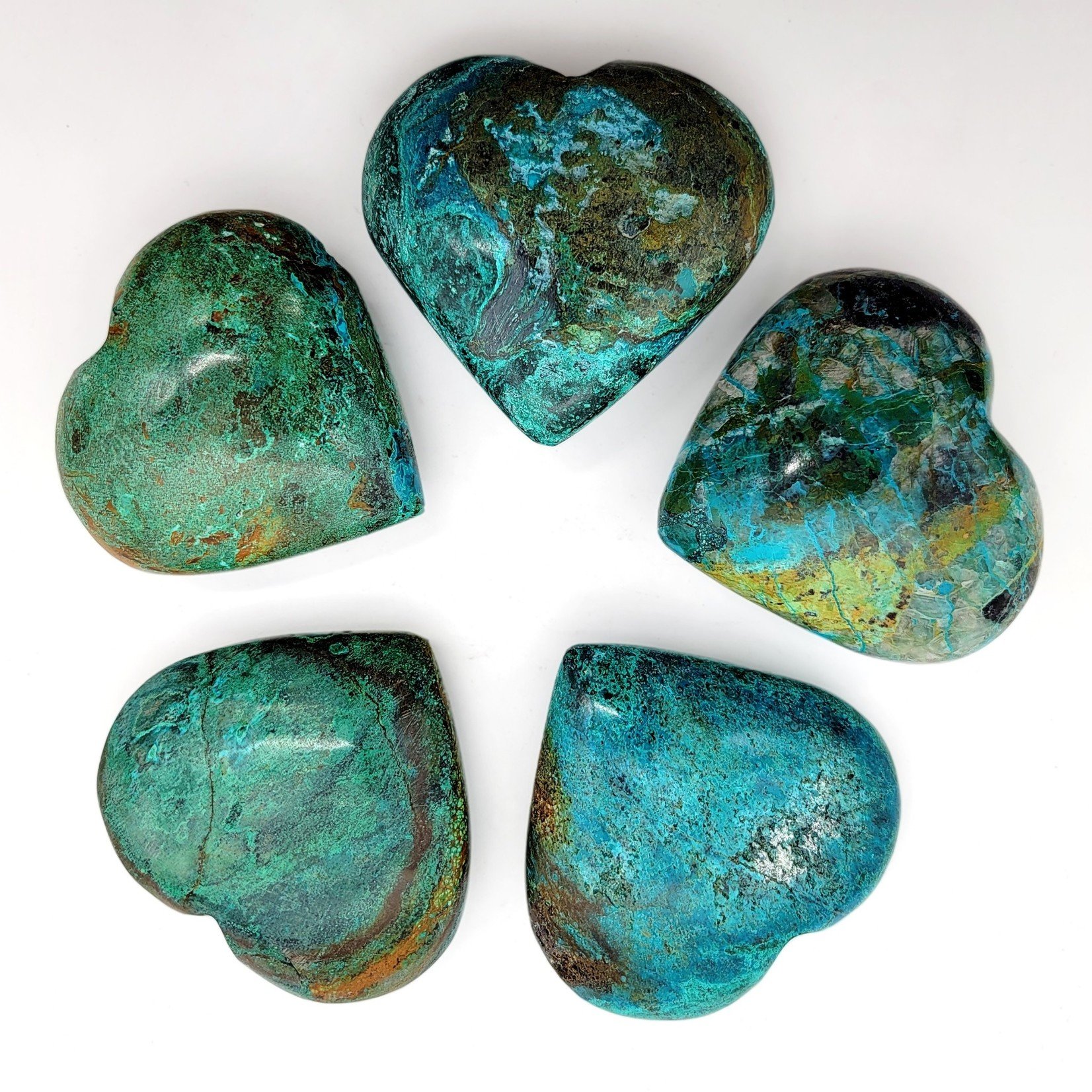 Chrysocolla Heart