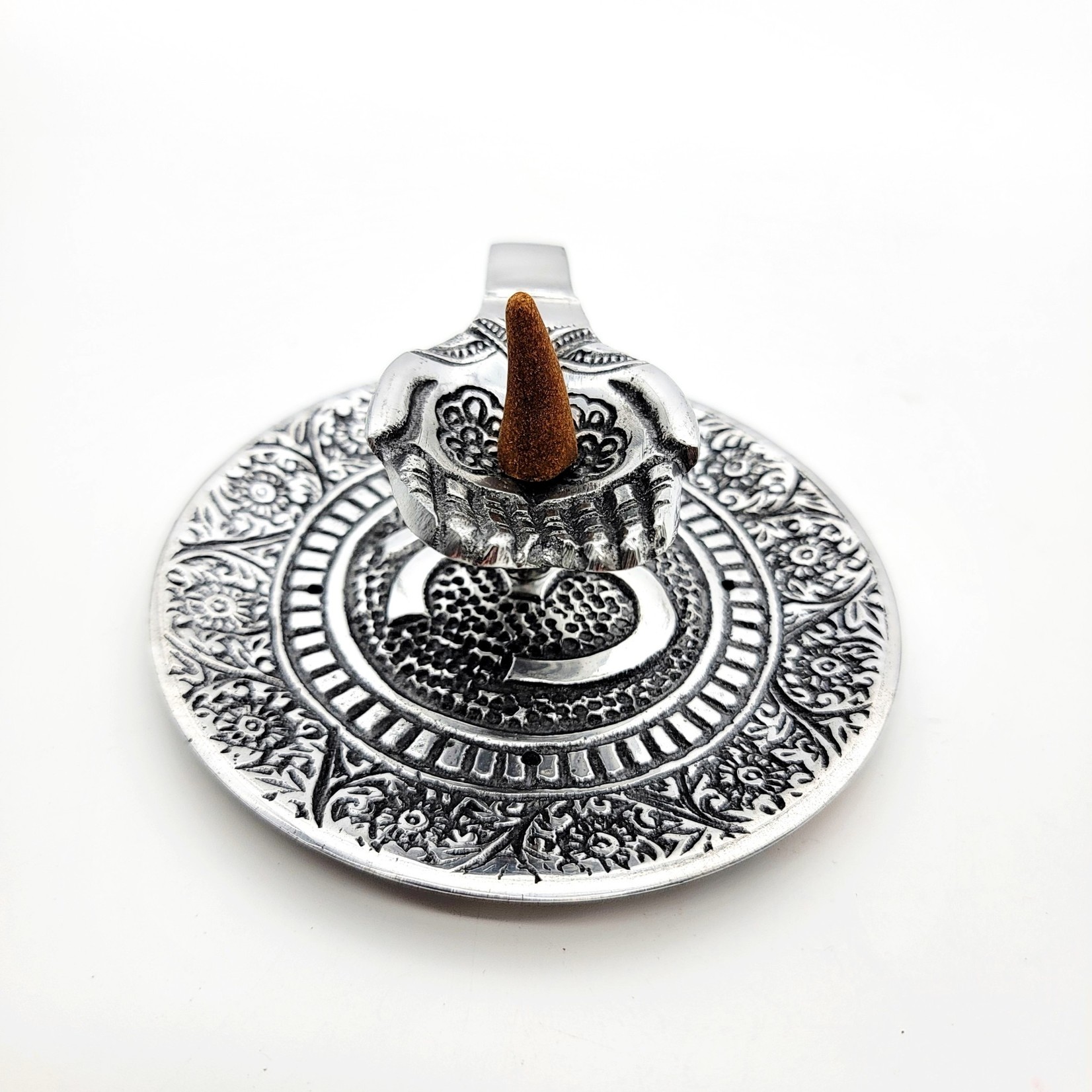 Metal Tibetan Offering Hand Incense Burner