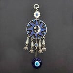 Sun/Moon Hanging Evil Eye MD