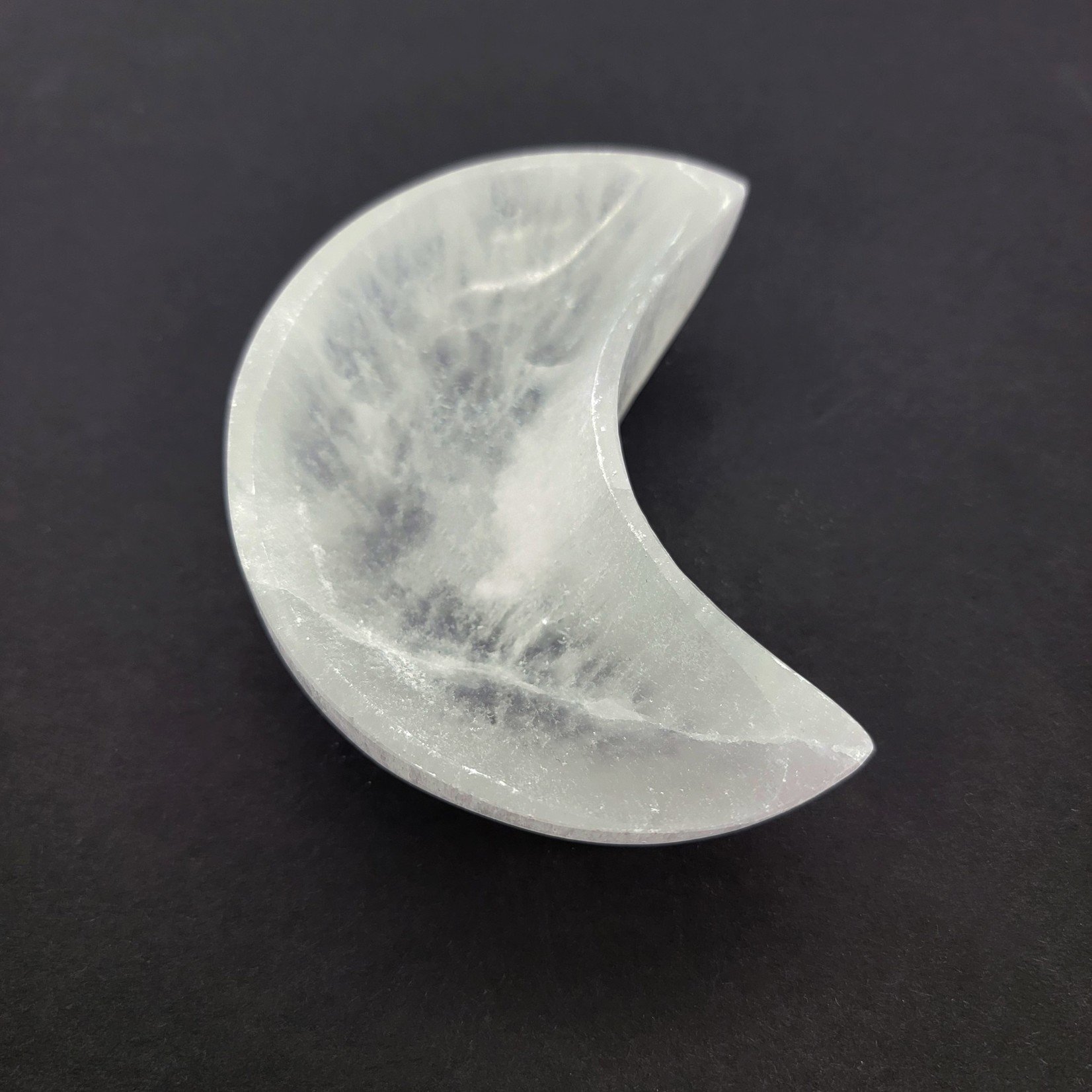 4" Selenite Moon Bowl