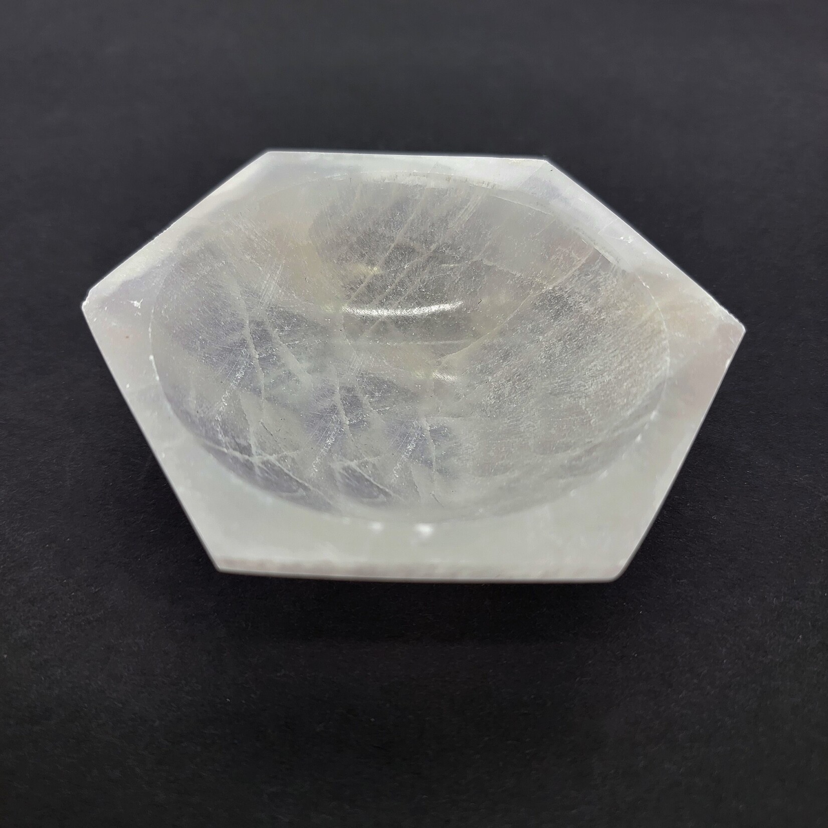 4" Selenite Hexagon Bowl