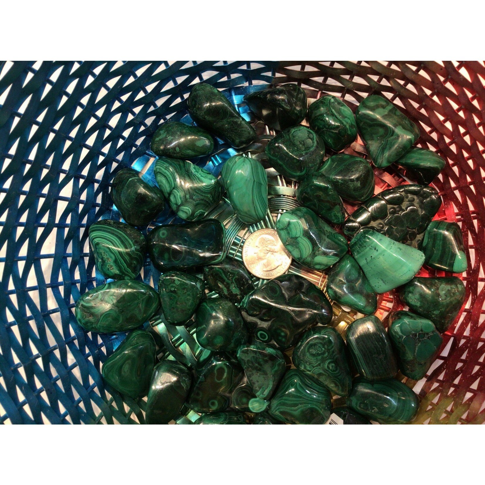 Polished Free Form Malachite -