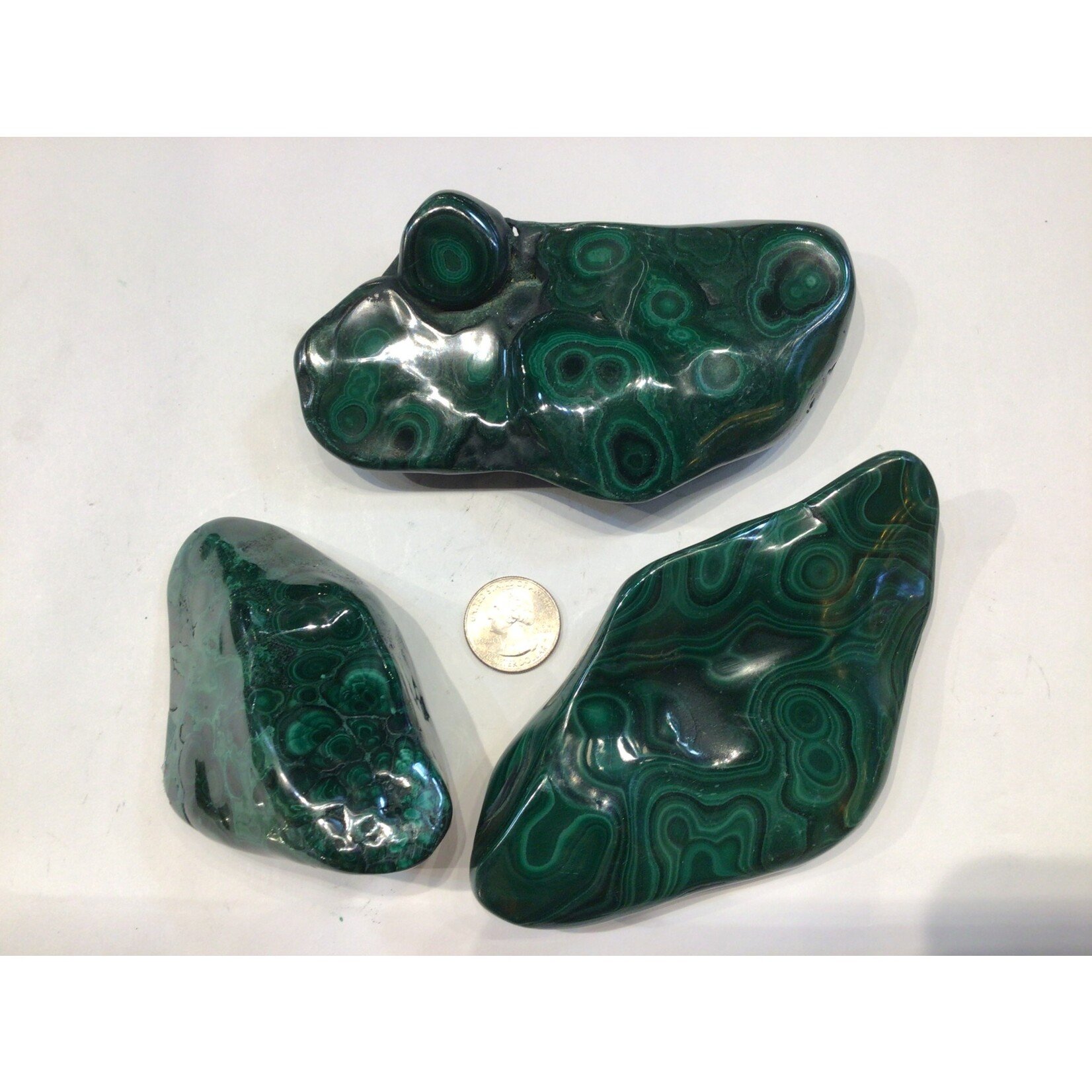 Polished Free Form Malachite -