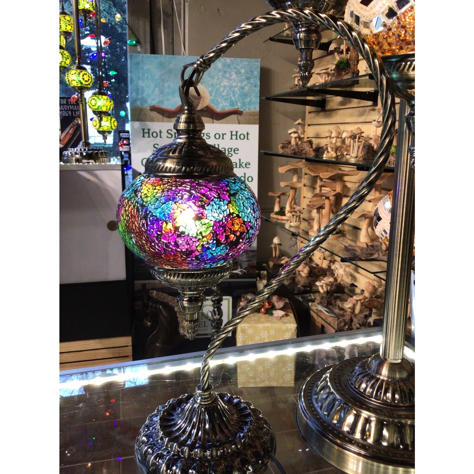 Mosaic Hook Lamps