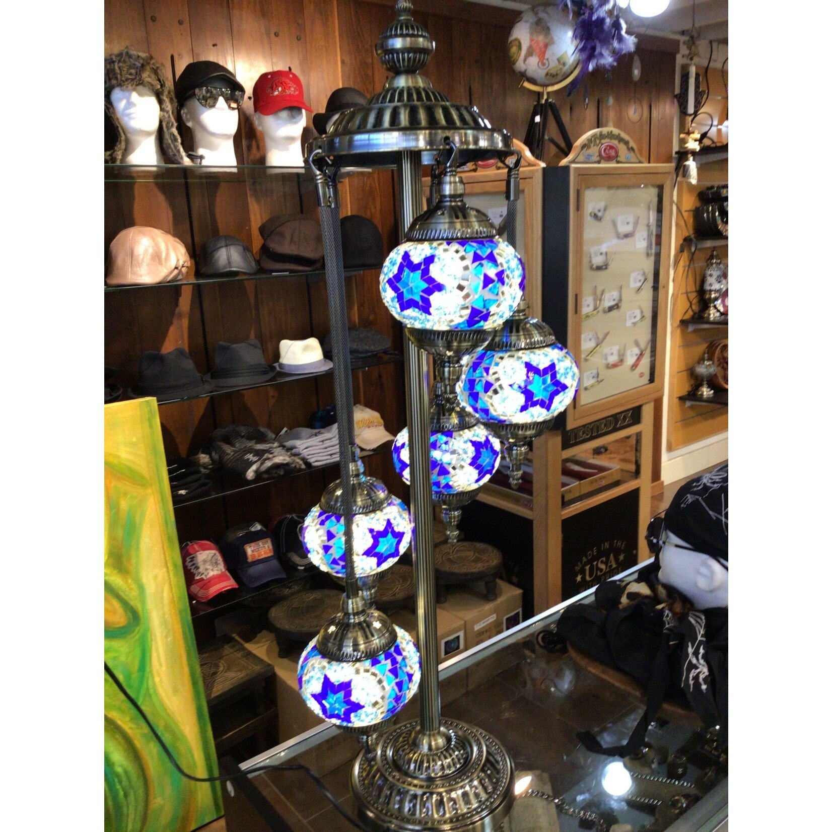 5 tier mosaic lamps