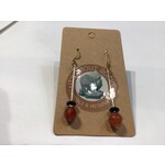Sir Charles Carnelian/Black Onyx Earrings