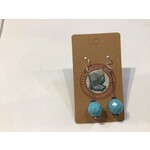 Sir Charles Turquoise Prism Cut Earrings