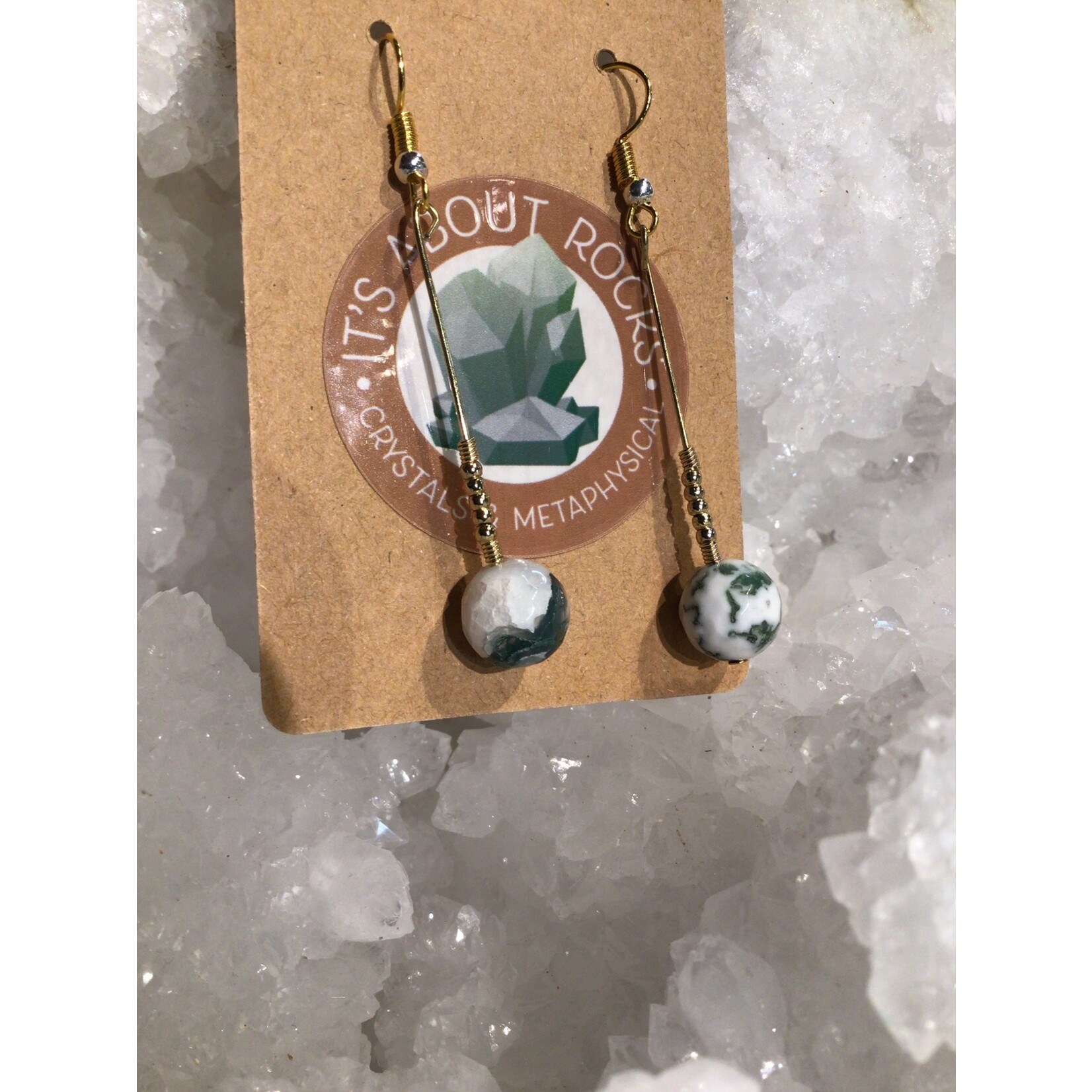 Sir Charles Moss Agate Earrings