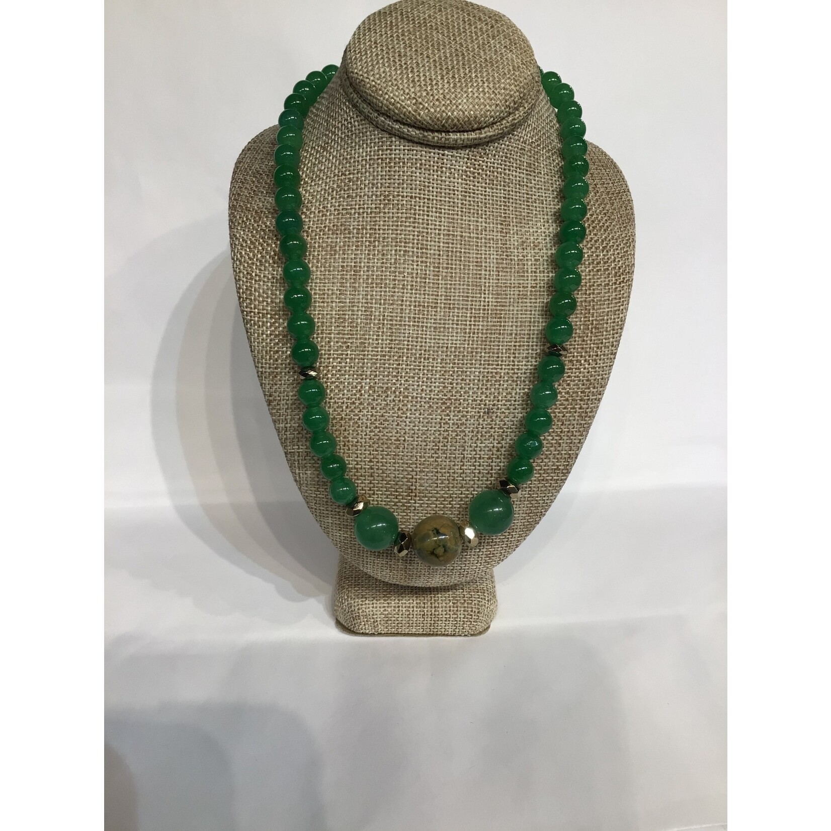 Sir Charles Green Jade w/ Ocean Jasper Accent