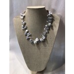 Fresh Water Pearl Necklace Multi-Stones