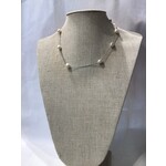 Fresh Water Pearl Silver Short Necklace