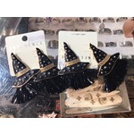 Influence New York Witch Hat Earrings - Metal