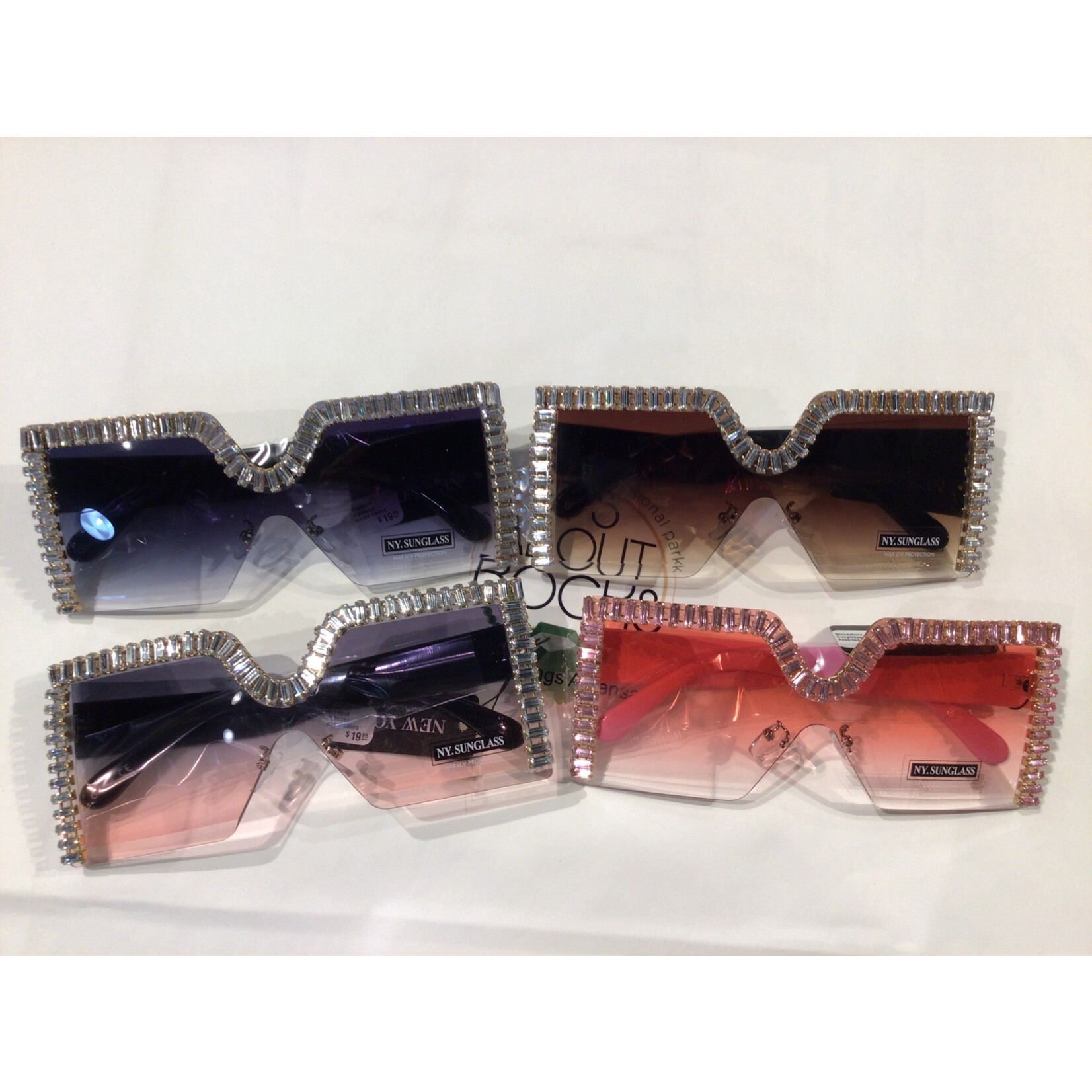 Rhinestone Sunglasses Assorted Colors
