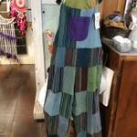 Cotton Patchwork Overalls