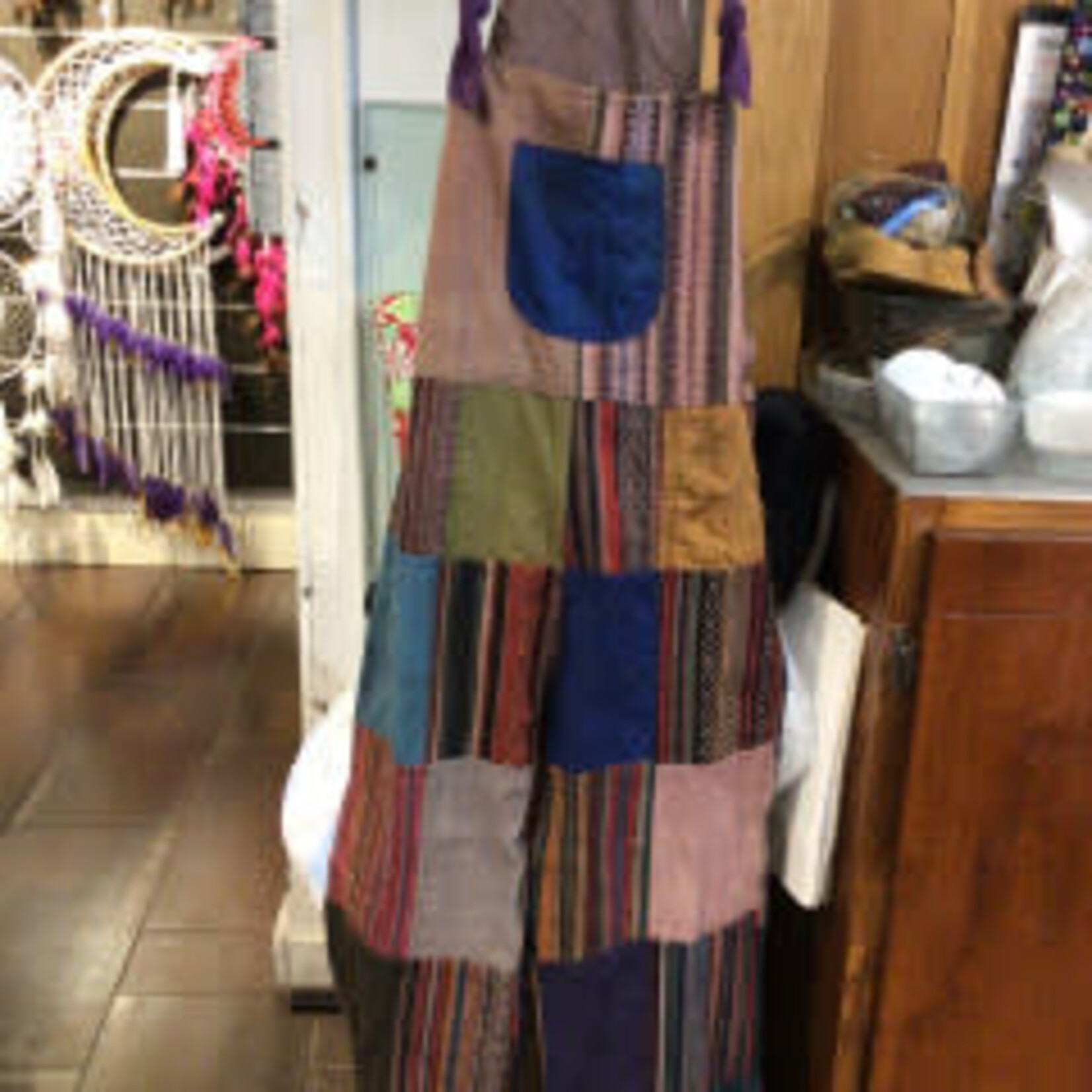 Cotton Patchwork Overalls