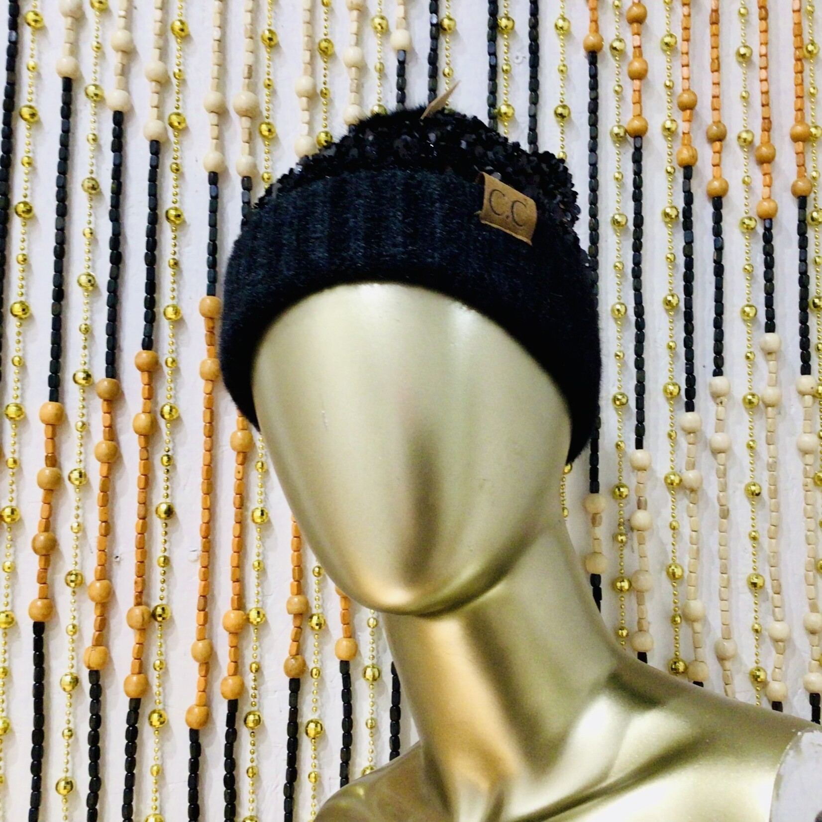 C.C. Sequin Beanie