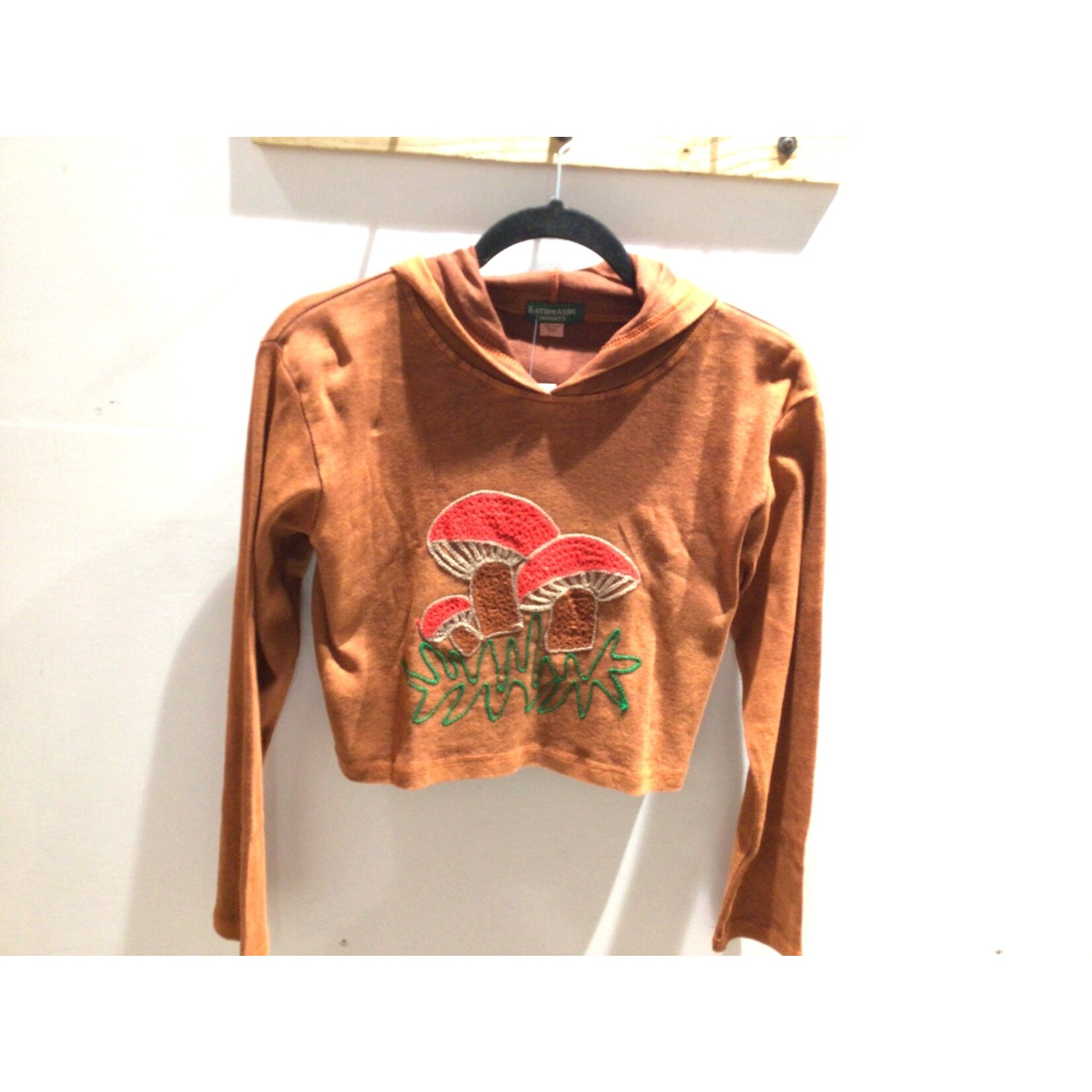 Cotton Long Sleeve Mushroom Hoodie