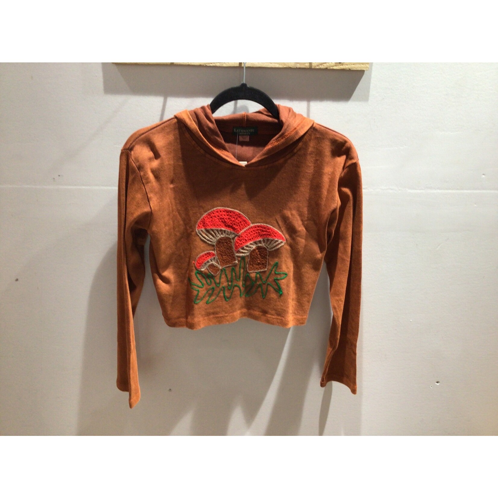 Cotton Long Sleeve Mushroom Hoodie