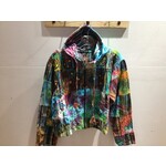 Cotton Dorje Print Hoodie w/Zipper