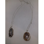 Geode slice necklace