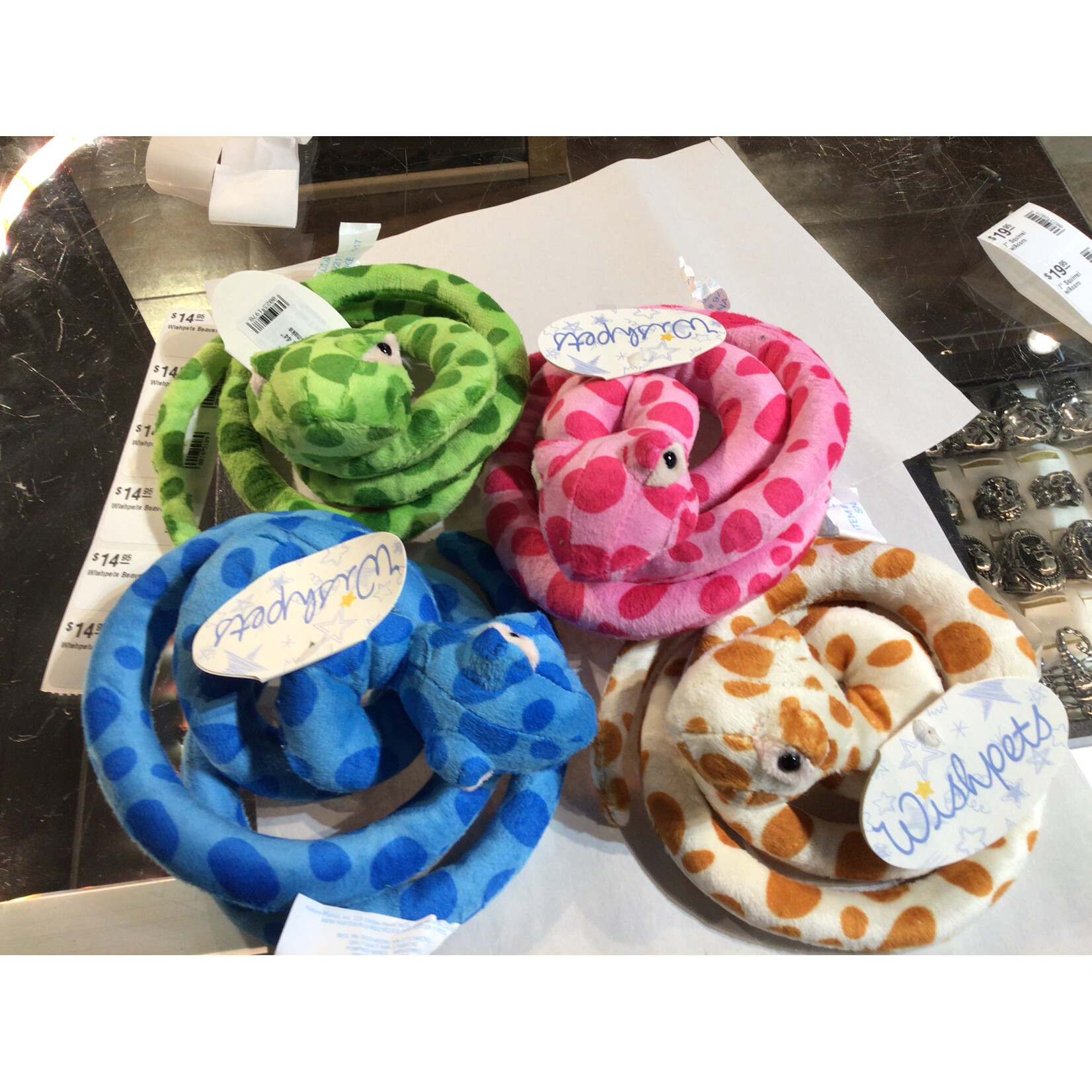 Wishpets 44" Coiled Snake Asst.