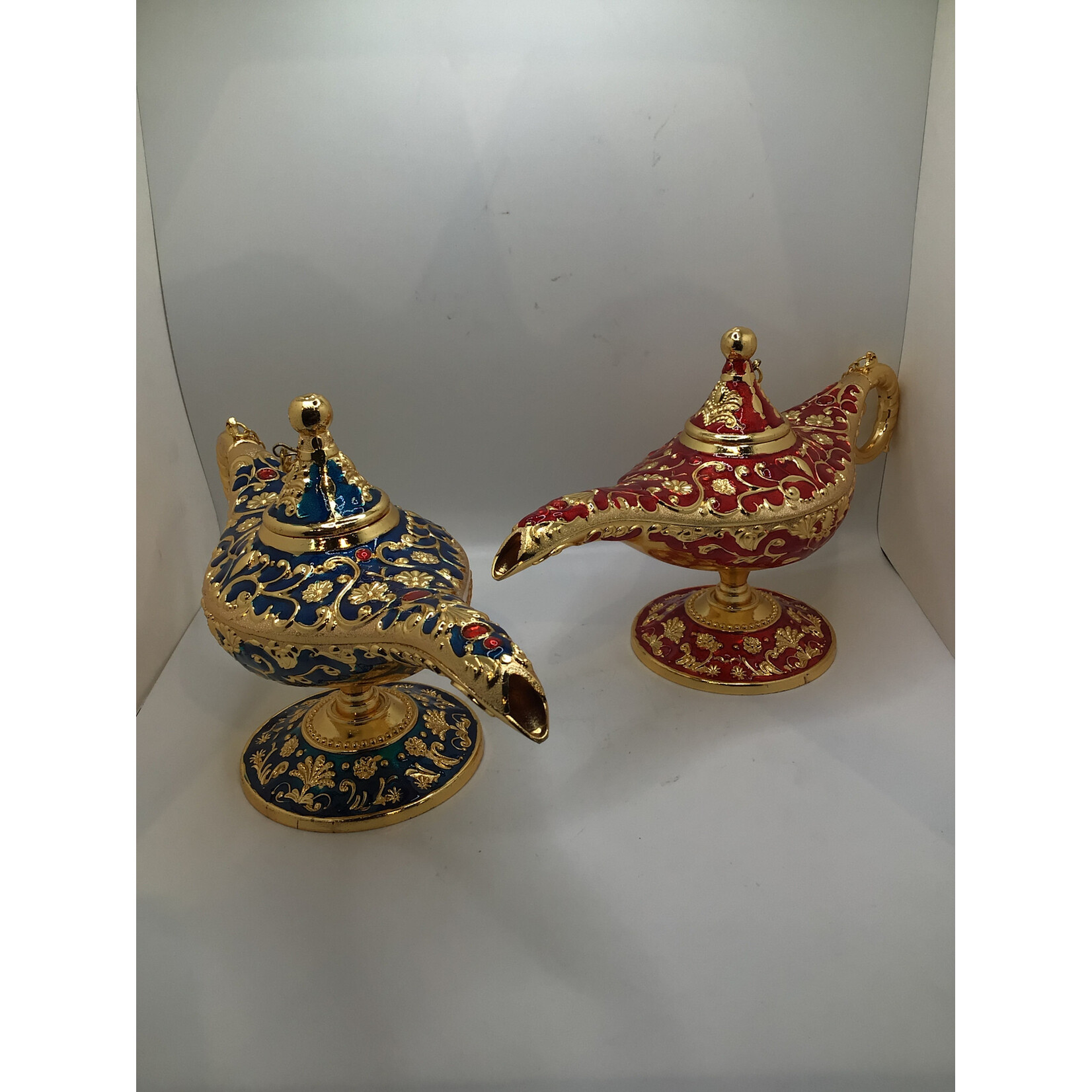 Metal Genie Lamp Asst. Colors