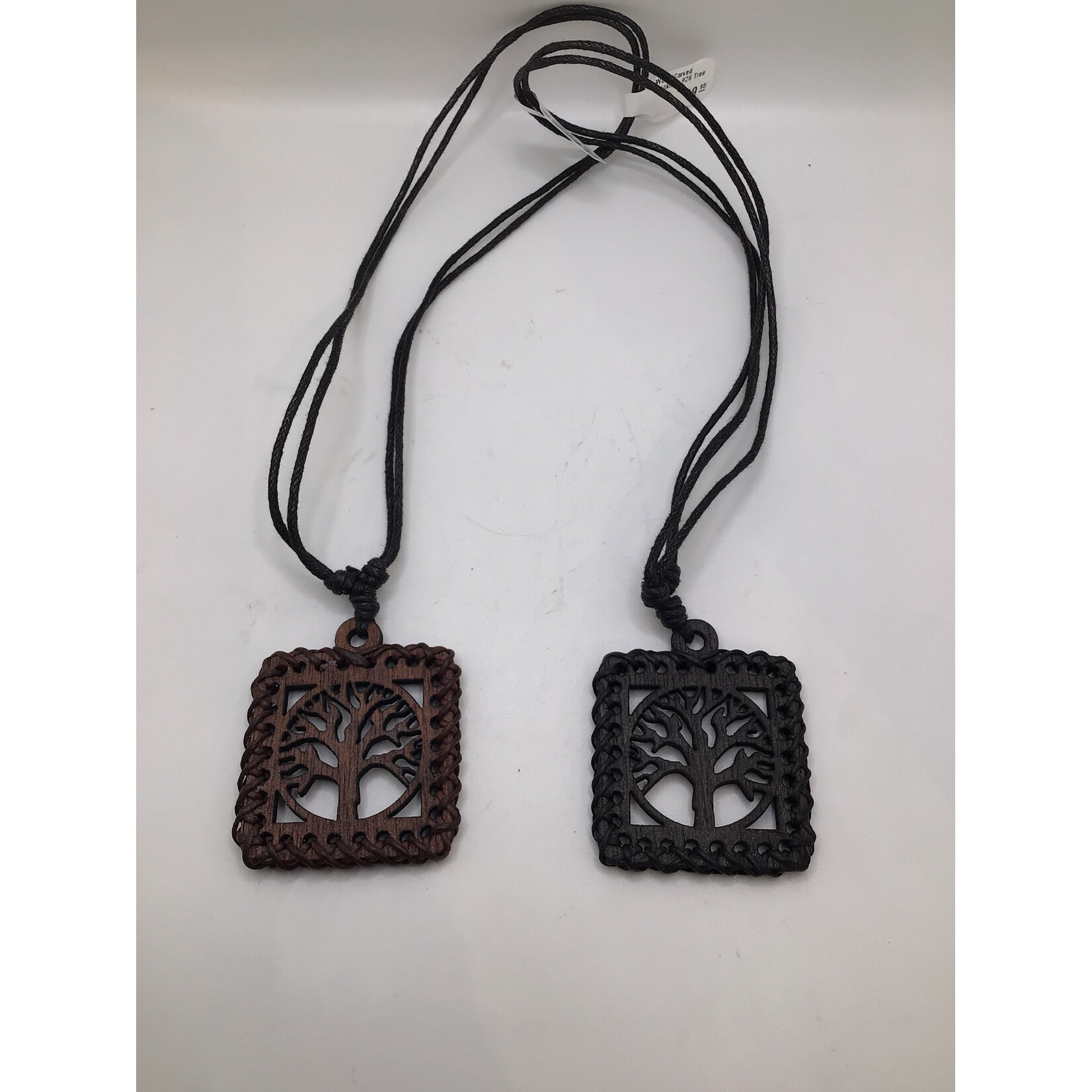 Wood Carved Necklace #26